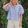 Cottage Daydream Floral Gingham Top Image - 1