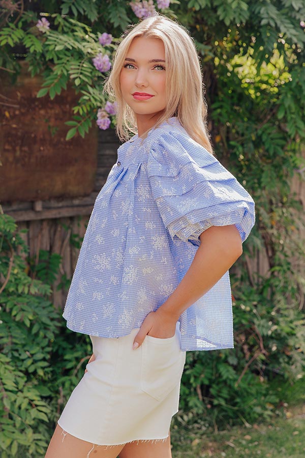 Cottage Daydream Floral Gingham Top Image - 4