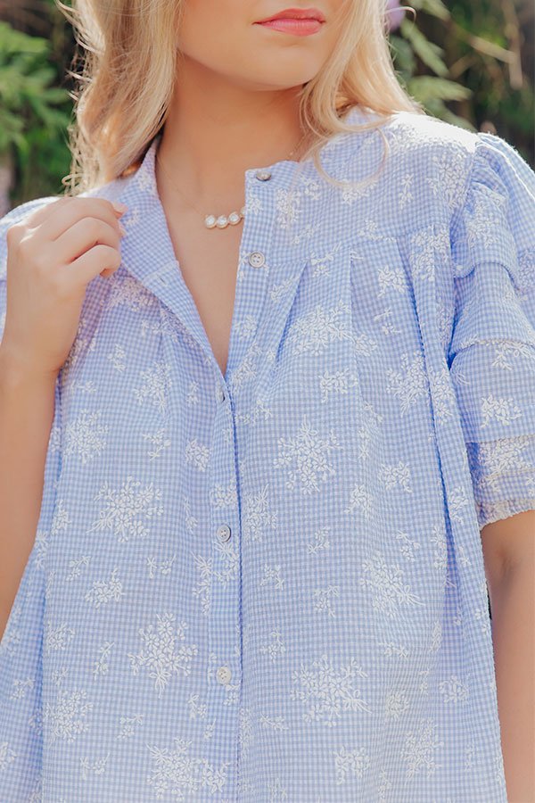 Cottage Daydream Floral Gingham Top Image - 2