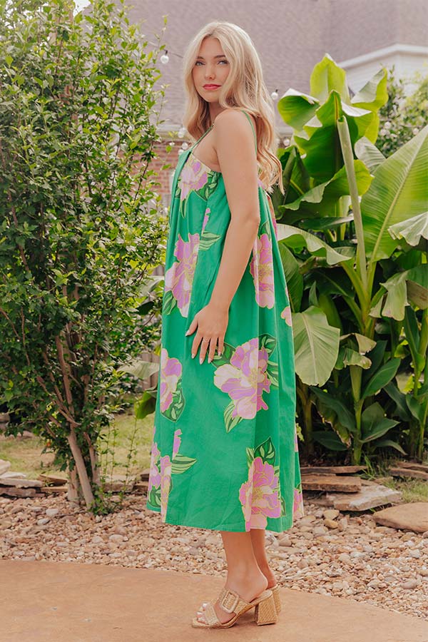 Vacay Escape Floral Midi Dress Image - 2