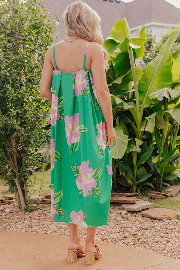 Vacay Escape Floral Midi Dress Image - 3