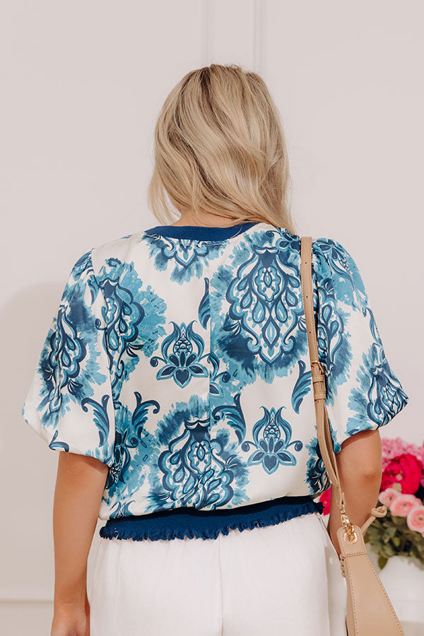 Fifth Avenue Chic Floral Satin Top Image - 4
