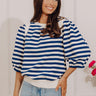 Marina Smiles Stripe Top Image - 1