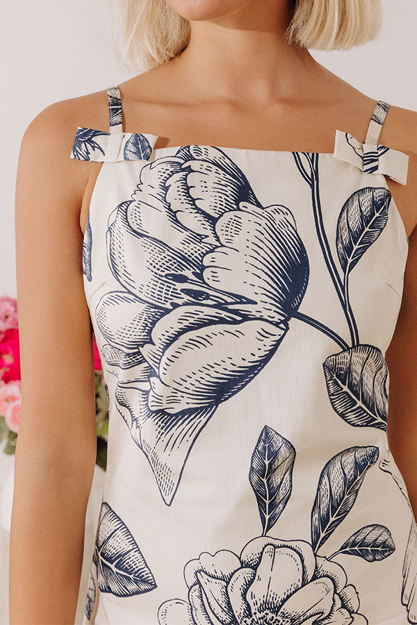 Cue The Charm Floral Mini Dress Image - 2
