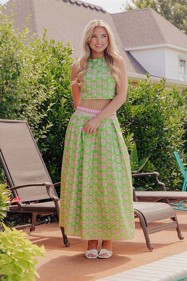 Garden Society Floral Crop Top Image - 5