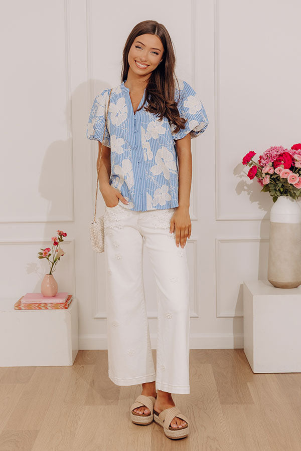 Signature Look Floral Embroidered Top Image - 5