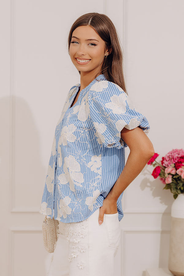 Signature Look Floral Embroidered Top Image - 3
