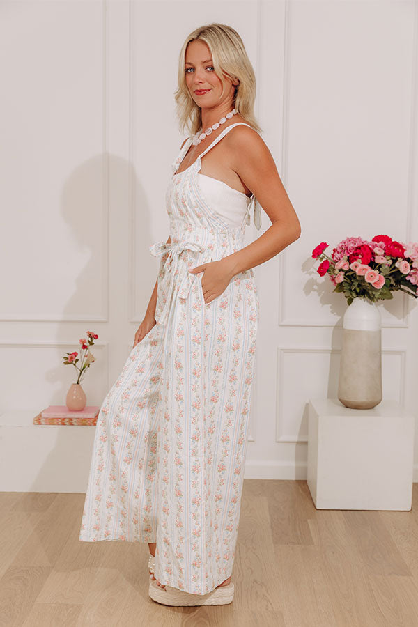 Sweet Meadow Floral Wide Leg Jumpsuit Image - 4