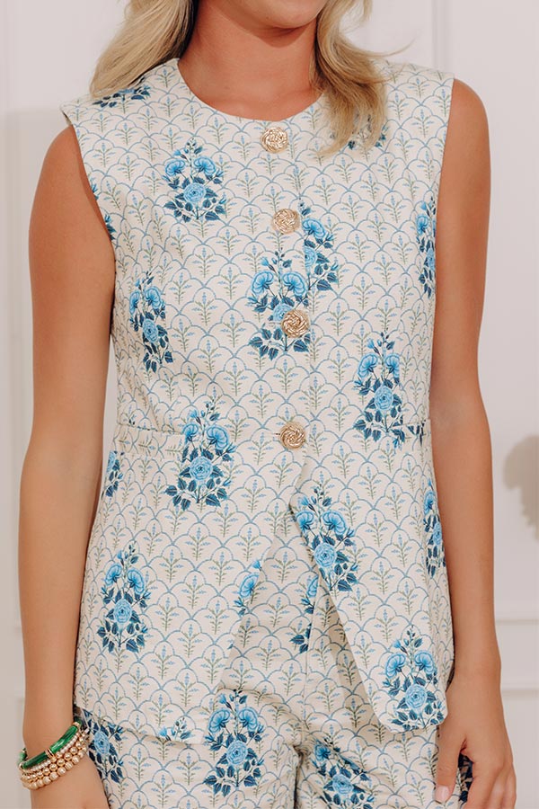 Tea Room Chic Floral Vest Top Image - 2
