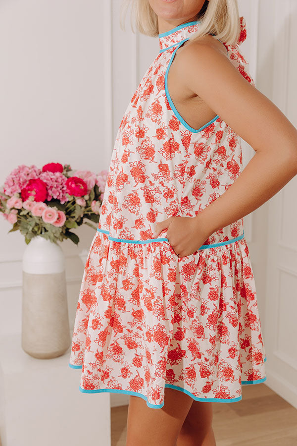 Sunlit Meadow Floral Mini Dress Image - 4
