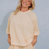 Easy Living Polka Dot Terry Sweatshirt Tee Image - 1