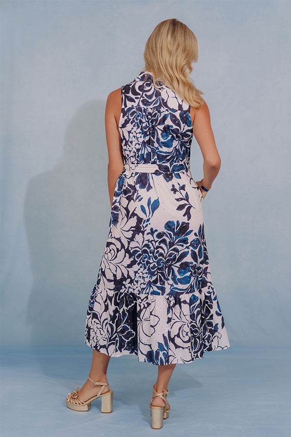 Garden Estate Eyelet Midi Dress Image - 5