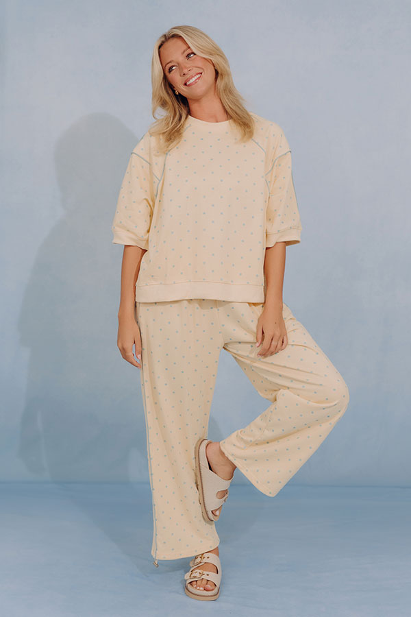 Easy Living High Waist Polka Dot Pants