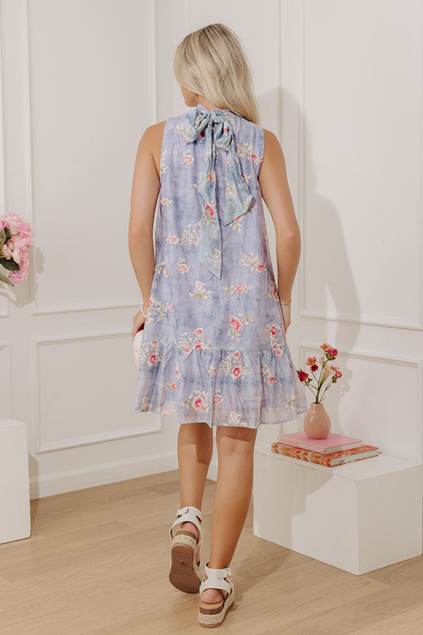 Garden Daydream Floral Embroidered Mini Dress Image - 5