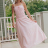 French Cottage Smocked Gingham Maxi Dress Image - 1