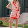 Cozumel Trip Linen-Blend Wrap Romper Image - 1