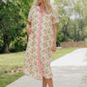 Marigold Fields Stripe Button Down Midi Dress Image - 1