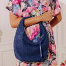Micah Lace Hobo Bag in Navy Image - 1