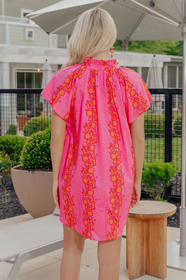 Capri Views Floral Mini Dress in Pink Image - 4