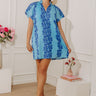 Capri Views Floral Mini Dress in Light Blue Image - 1