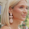Champagne Cascade Drop Earrings in Pink Image - 1