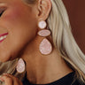 Champagne Cascade Drop Earrings in Pink Image - 1