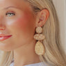 Champagne Cascade Drop Earrings in Mocha Image - 1
