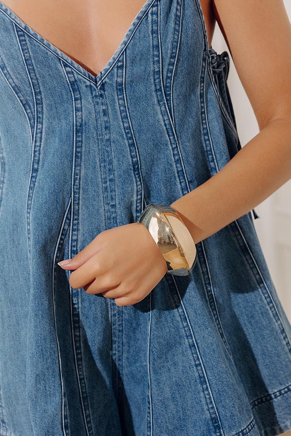 Statement Piece Hinge Cuff Bracelet Image - 1