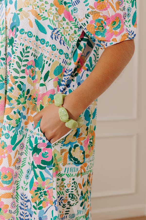 Color Pop Stretch Bracelet in Lime Punch