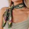 Vacay Ready Floral Satin Hair Scarf Image - 1
