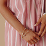 Amalfi Muse Bangle Bracelet Set in Pearl Image - 1