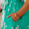 Amalfi Muse Bangle Bracelet Set in Seaglass Image - 1