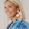 Blooming Personality Earrings in White Image - 1
