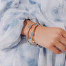 Amalfi Muse Bangle Bracelet Set in Ocean Blue Image - 1