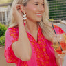 Bungalow Bound Drop Earrings in White Image - 1