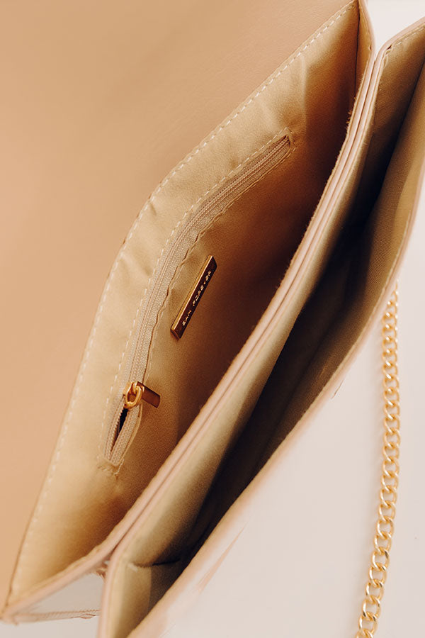 Evening Out Patent Clutch in Natural Image - 4