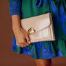 Evening Out Patent Clutch in Natural Image - 1