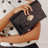 Evening Out Patent Clutch in Black Image - 1