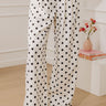 The Rina High Waist Pleated Polka Dot Pants Image - 1