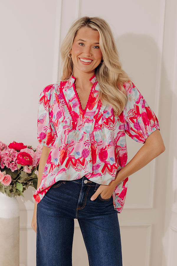 Bold Statement Watercolor Top