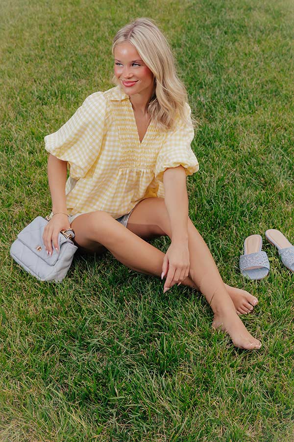 Picnic Charm Gingham Top Image - 4