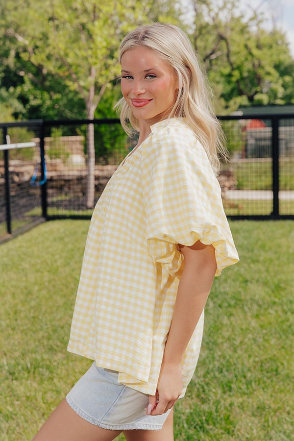 Picnic Charm Gingham Top Image - 2