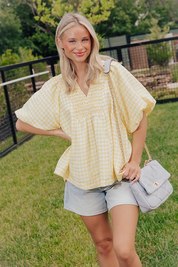 Picnic Charm Gingham Top Image - 1