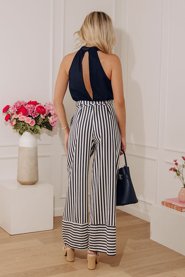 Nantucket Nights Linen-Blend Wide Leg Jumpsuit Image - 5