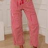 The Sylvie Midrise Stripe Barrel Leg Jean Image - 1