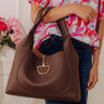 Penthouse Views Faux Leather Large Tote in Chestnut Image - 1