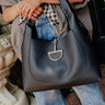 Penthouse Views Faux Leather Large Tote in Black Image - 1