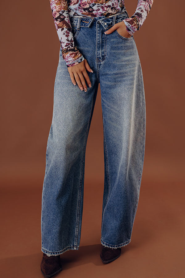 The Tate Midrise Relaxed Barrel Leg Jean Image - 2