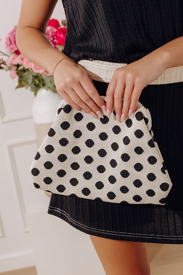 Spot On Knit Clutch