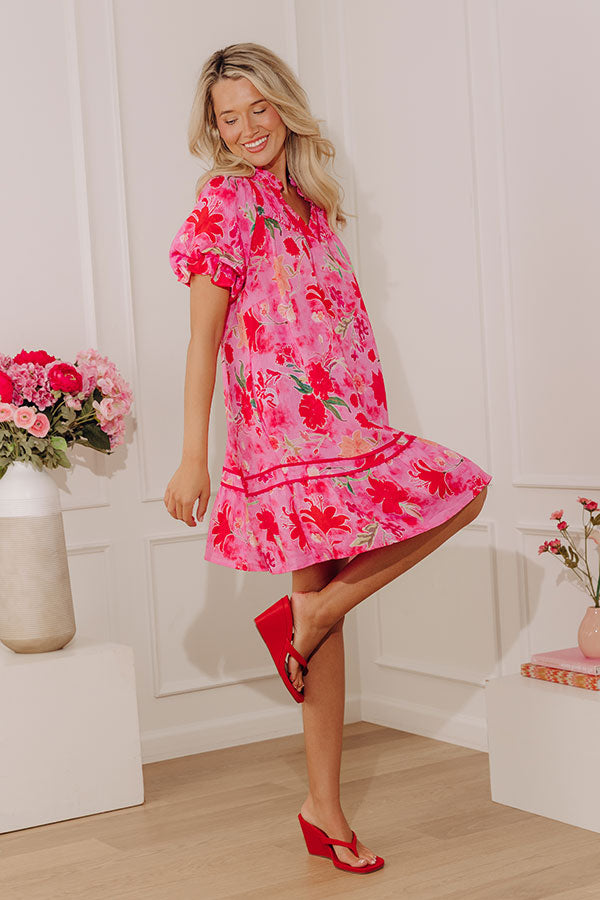 Bright Smile Floral Mini Dress